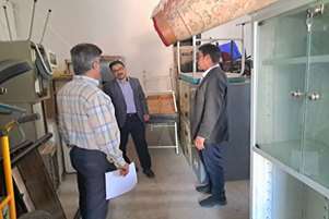 بازدید رئیس شبکه بهداشت و درمان مرودشت و مدیر حراست از انبار امین اموال