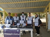 مانور استانی واحد بهداشت محیط و بهداشت حرفه‌ای شهرستان مرودشت در بیمارستان صحرایی شهر صدرا