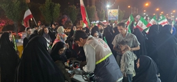 برپایی میز خدمت شبانه در موکب‌های مردمی به مناسبت روز جهانی فشارخون و آسم
